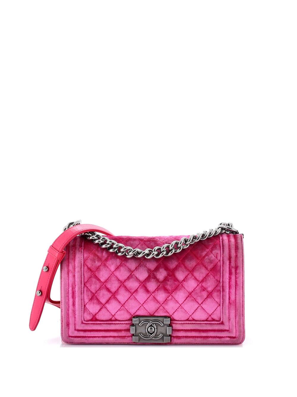Chanel Boy Flap Bag Quilted Velvet #356551C20B